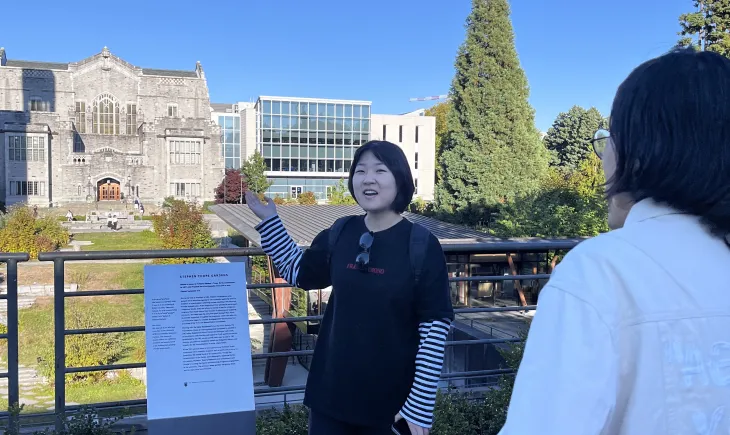 Students outside at UBC Vancouver