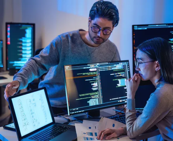 Developers working together