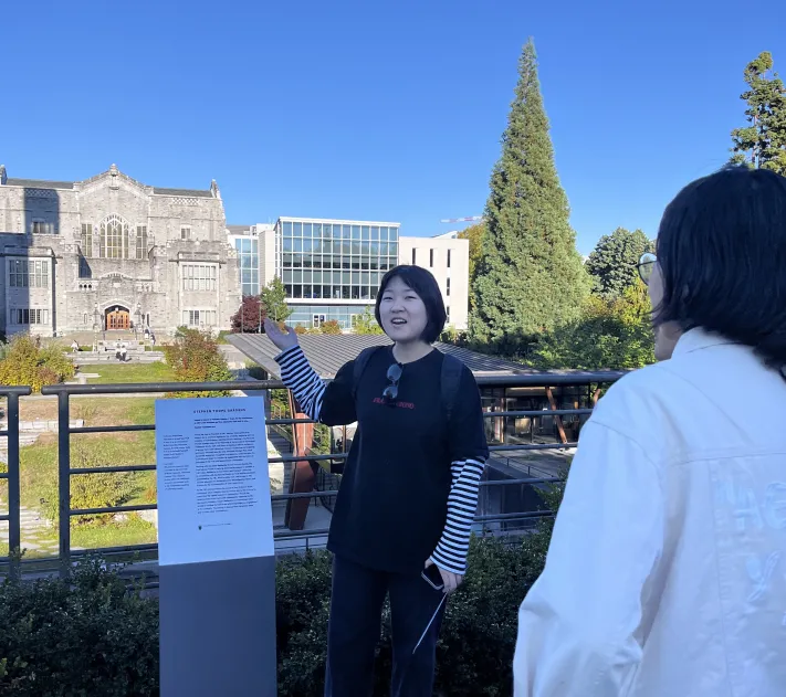 Students outside at UBC Vancouver